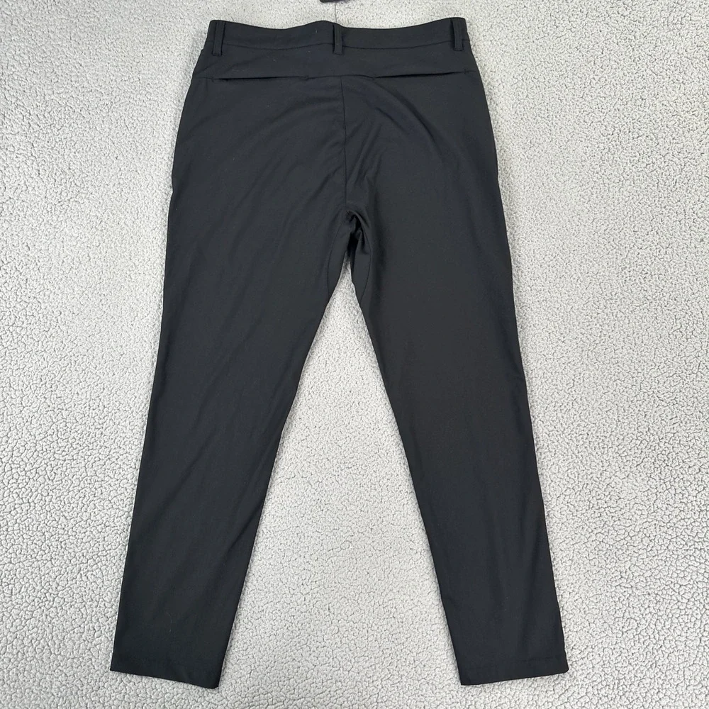 NWT Fabletics The Don Trouser Pants Men 34x32 Black Slim Fit Water Resistant